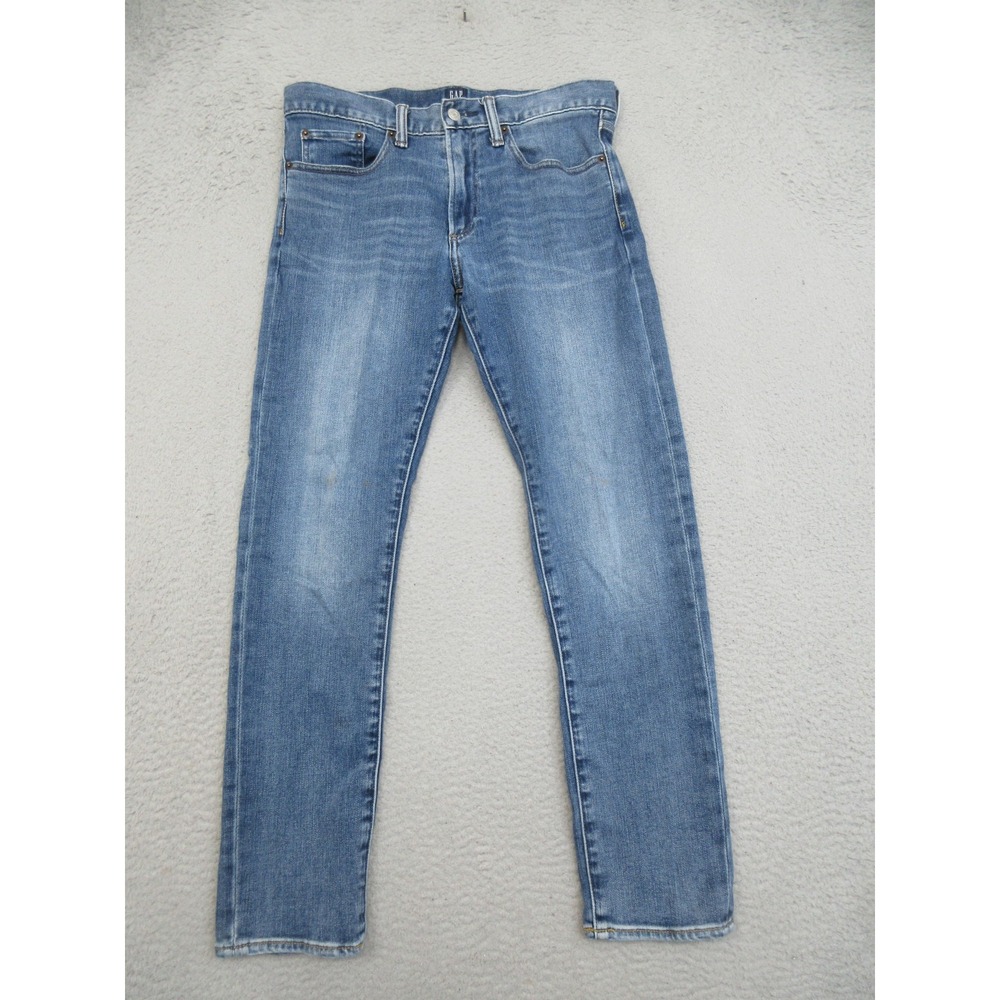Gap Slim Soft Denim Jeans Mens 30x30 Blue Medium Wash Stretch Denim Casual